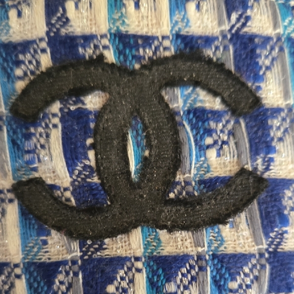 Blue and White Checkered Slides - Picture 3 of 7